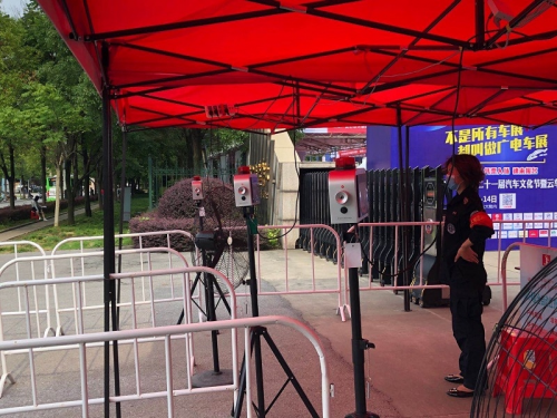 健神牌红外测温仪助力黄石第二十一届汽车文化节