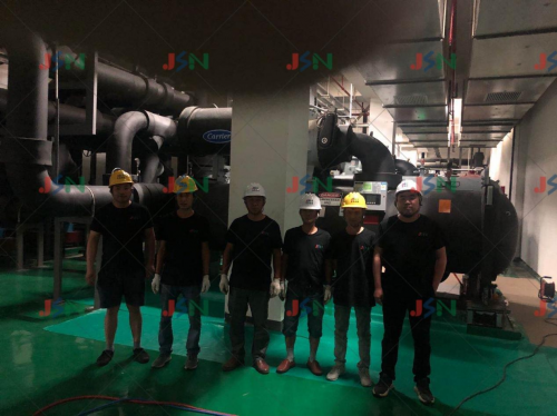 吴江金诺减震器--工商银行空调水泵机房震动噪音是如何解决的