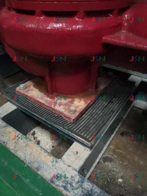 吴江金诺减震器--工商银行空调水泵机房震动噪音是如何解决的