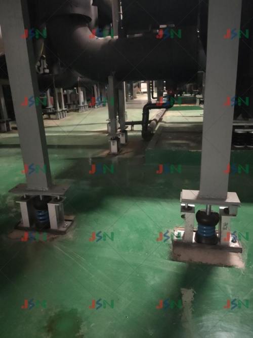 吴江金诺减震器--工商银行空调水泵机房震动噪音是如何解决的