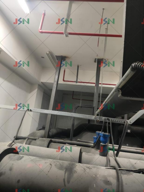 吴江金诺减震器--工商银行空调水泵机房震动噪音是如何解决的