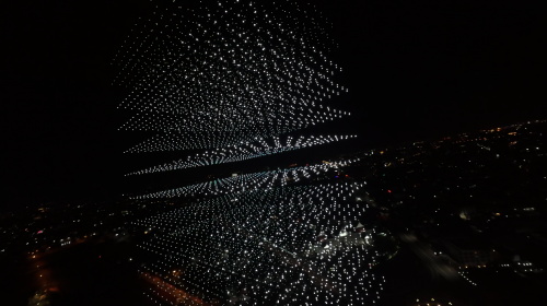 中国科技6000架无人机为老挝建国50周年添彩