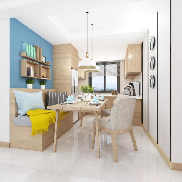 奥田集成灶小户型89平米两室一厅装修效果图