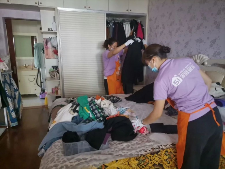 为家职业培训学校整理收纳师培训上户花絮