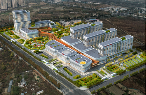 服务健康中国新进展！中建八局蚌埠医学院第一附属医院心脑血管中心项目主体结构全面封顶图2